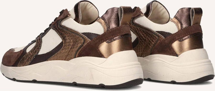 BLASZ Dames Lage sneakers Chunky zool Cirop-07 Bruin Suède - Foto 3