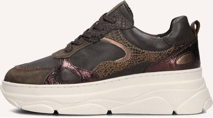 BLASZ Jana-09 Sneakers Dames Leren Sneaker Bruin