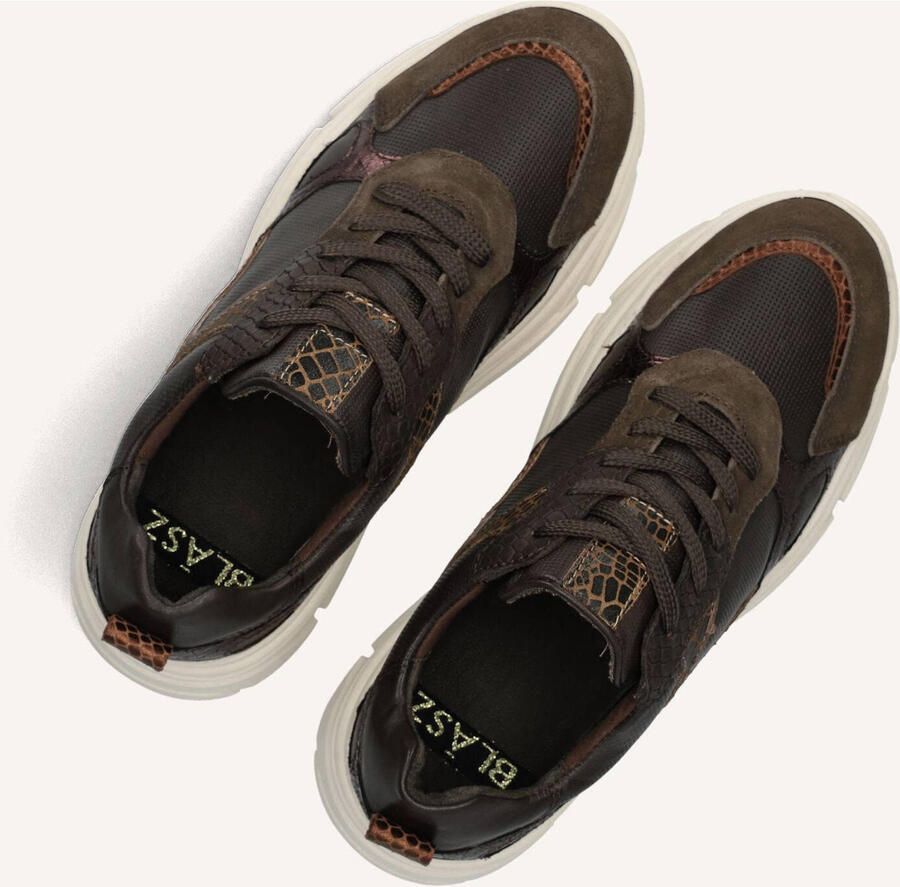BLASZ Jana-09 Sneakers Dames Leren Sneaker Bruin - Foto 2