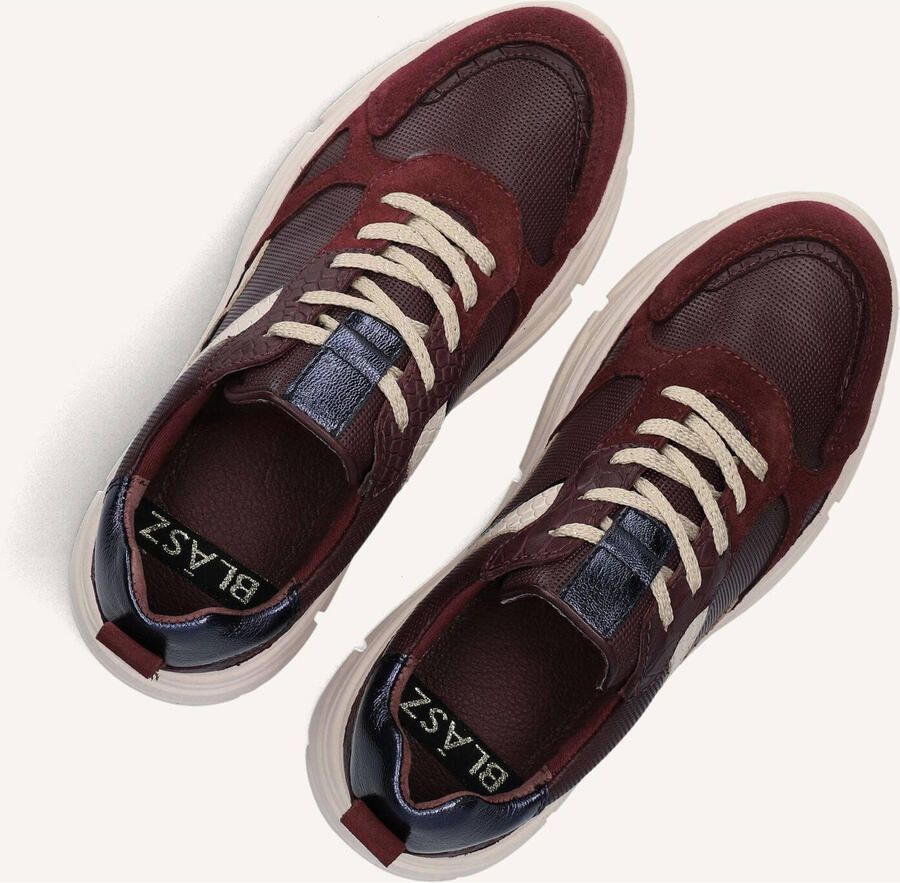 BLASZ Jana-09 Sneakers Dames Leren Sneaker Rood - Foto 2
