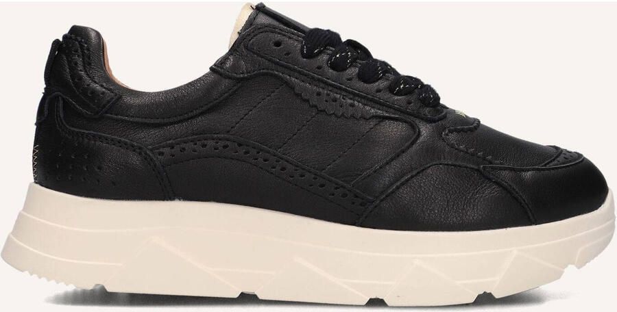 BLASZ Kady Fat Sneakers Dames Leren Sneaker Zwart