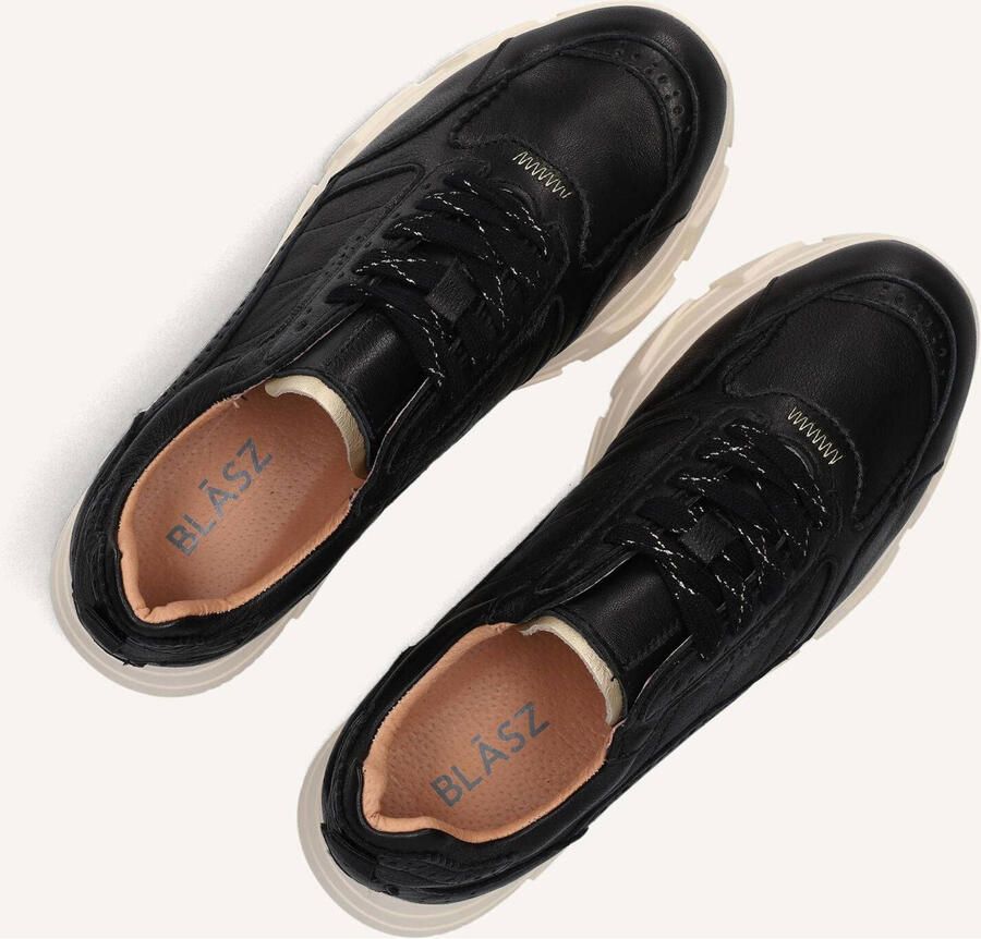 BLASZ Kady Fat Sneakers Dames Leren Sneaker Zwart - Foto 2