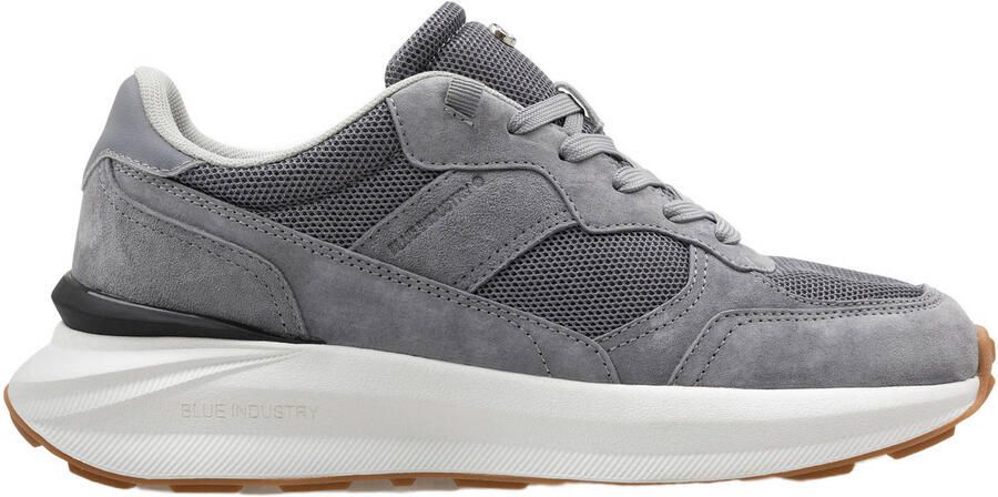 Blue Industry grijze suède heren sneakers Blue Jogger