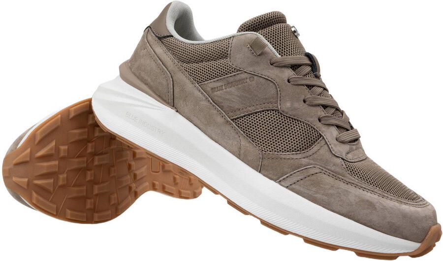 Blue Industry taupe suède heren sneakers Blue Jogger - Foto 3