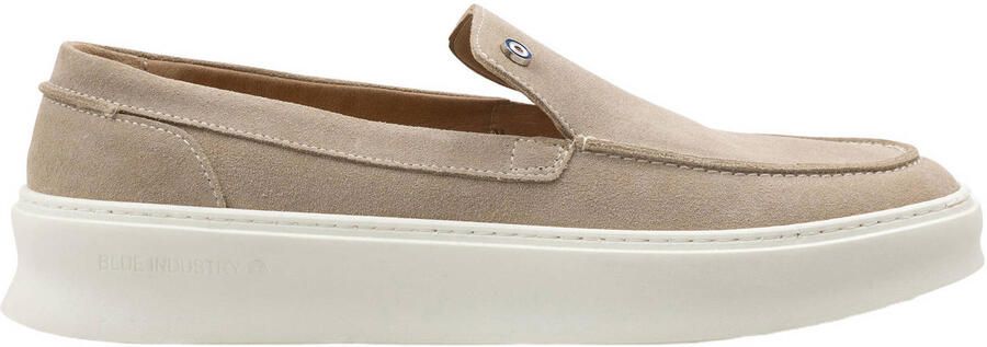 Blue Industry suède loafers beige