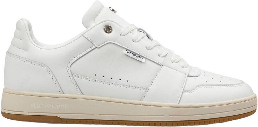 Blue Industry Sunday Cup leren sneakers wit