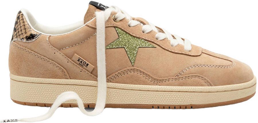 Boax Ralley suède leren sneakers beige