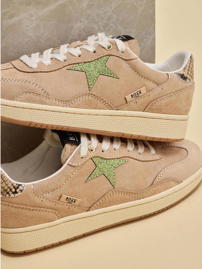 Boax Ralley suède leren sneakers beige - Foto 3