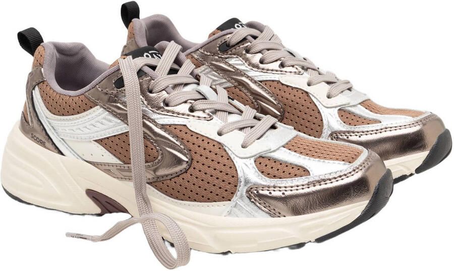 Boax score mesh sneakers bruin beige - Foto 3