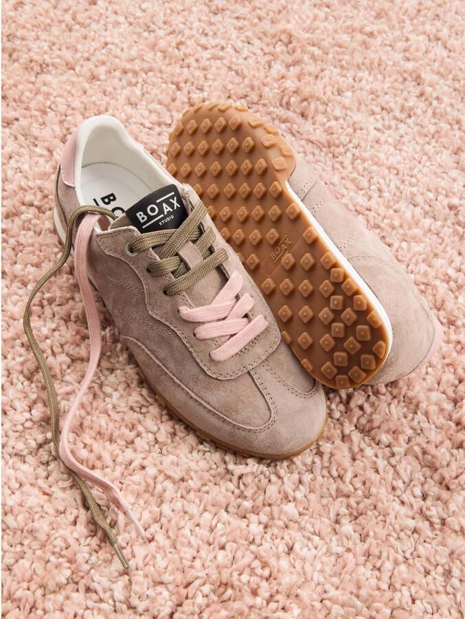 Boax Strike leren sneakers taupe - Foto 3