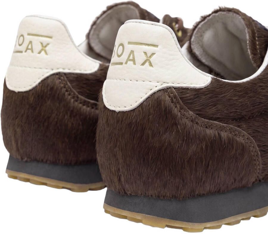 Boax Strike leren suède sneakers donkerbruin - Foto 2