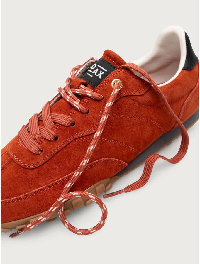 Boax Strike leren suède sneakers rood - Foto 2