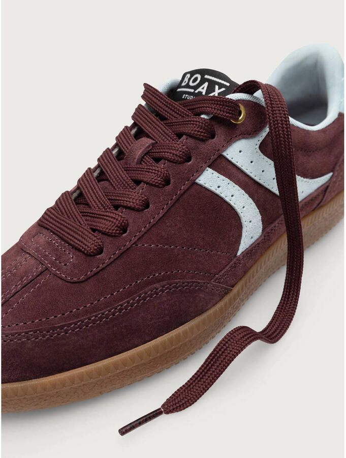 Boax Trace imitatieleren sneakers donkerpaars - Foto 2