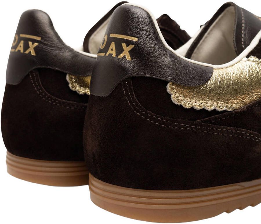 Boax Track suède sneakers donkerbruin - Foto 2