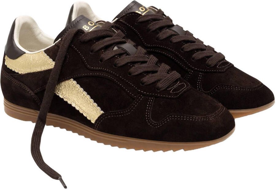 Boax Track suède sneakers donkerbruin - Foto 3