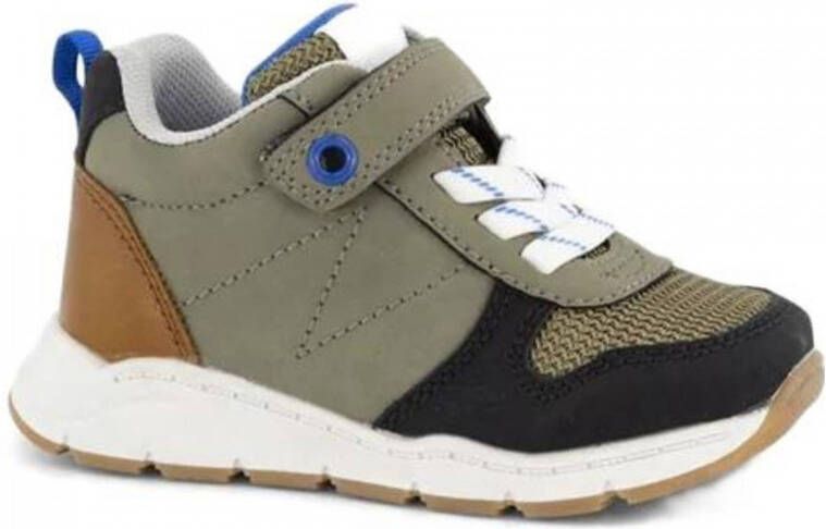 Bobbi-Shoes bobbi shoes Khaki sneaker klittenband