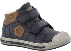 Bobbi Shoes Blauwe sneaker klittenband