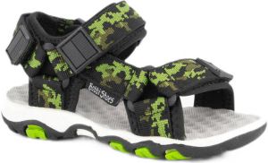 Bobbi-Shoes Groene sandaal camouflage print