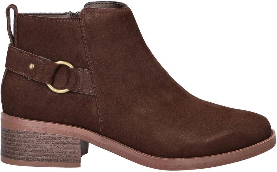 Bobs Wander Luxe suède enkellaarzen bruin