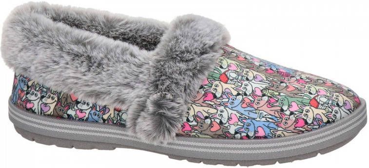 Bobs from Skechers pantoffels met all over print grijs