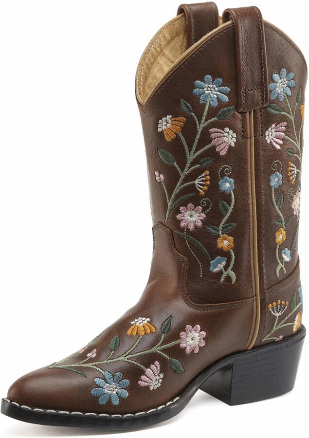 Bootstock Bouquet Tiener leren cowboylaarzen bruin - Foto 2