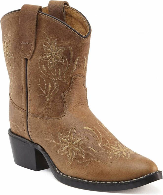 Bootstock Dolly leren cowboylaarzen bruin