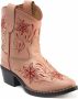 Bootstock Dolly leren cowboylaarzen roze - Thumbnail 1