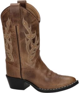 Bootstock leren cowboy laarzen cognac