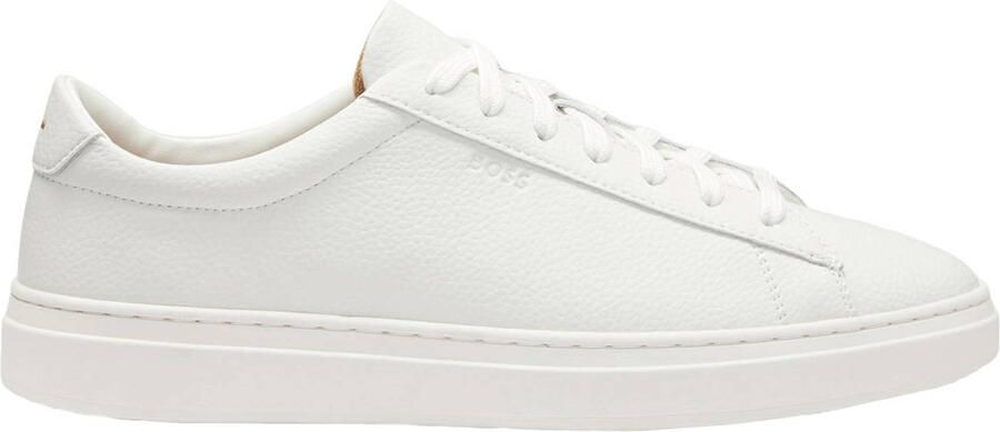 BOSS Lage Sneakers Heren Baltimore_tenn Maat: 43 Materiaal: Leer Kleur: Beige - Foto 3