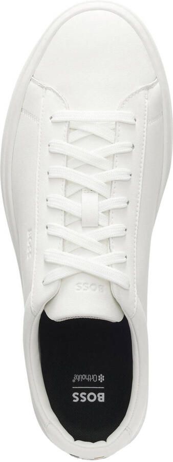 BOSS Lage Sneakers Heren Baltimore_tenn Maat: 43 Materiaal: Leer Kleur: Beige - Foto 4