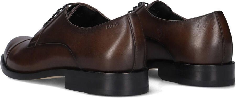 BOSS Nette Schoenen Heren Tayil-l_derb Leer Bruin - Foto 4