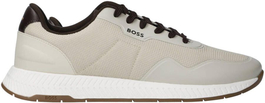 Hugo Boss Titanium Runn Sneakers Laag Beige