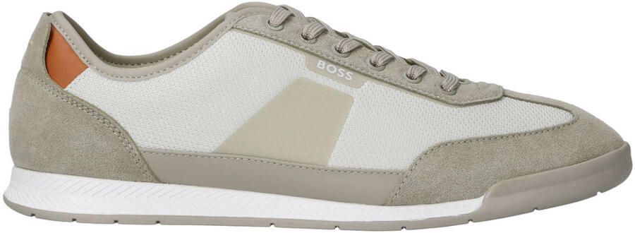 Hugo Boss Heren Sneakers Bruin 50563824 288 Nitan Lowp Txmx