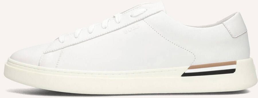 BOSS Lage Sneakers Heren Clint Tenn Maat: 39 Materiaal: Leer Kleur: Wit
