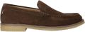 BOSS suède loafers bruin - Donkerbruin