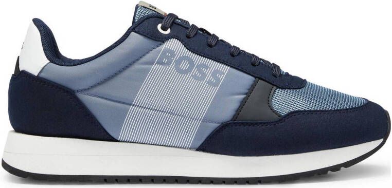 Hugo Boss Heren Sneakers met Merkdetails Blue Heren