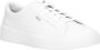 Hugo Boss Witte leren sneakers met logo White Heren - Thumbnail 1