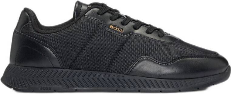 BOSS Lage Sneakers Titanium Runn Maat: 42 Materiaal: Textiel Kleur: Zwart