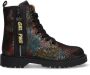 Braqeez Belle Boot Meisjes Biker Boots Multi Leer Veters - Thumbnail 1