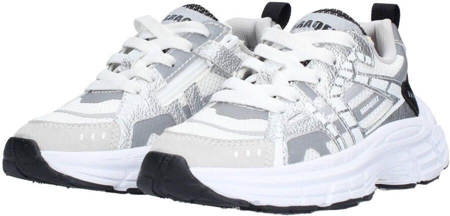 Braqeez 426001-781 Jongens Lage Sneakers Grijs Leer Veters - Foto 3