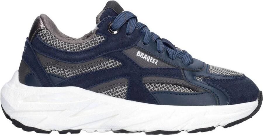 Braqeez Lorenzo Sneakers Jongens Donkerblauw - Foto 1