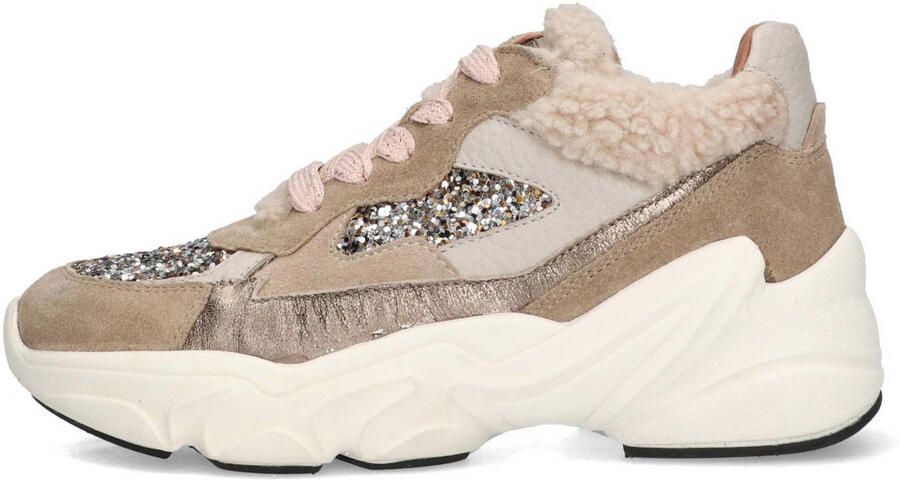 Braqeez 425960-408 Meisjes Lage Sneakers Bruin Leer Veters - Foto 3