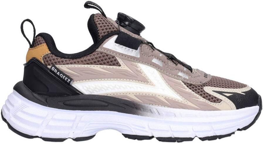 Braqeez Giles Gen chunky sneakers lichtbruin
