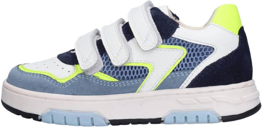 Braqeez 426175-421 Jongens Lage Sneakers Blauw Leer Klittenband - Foto 3