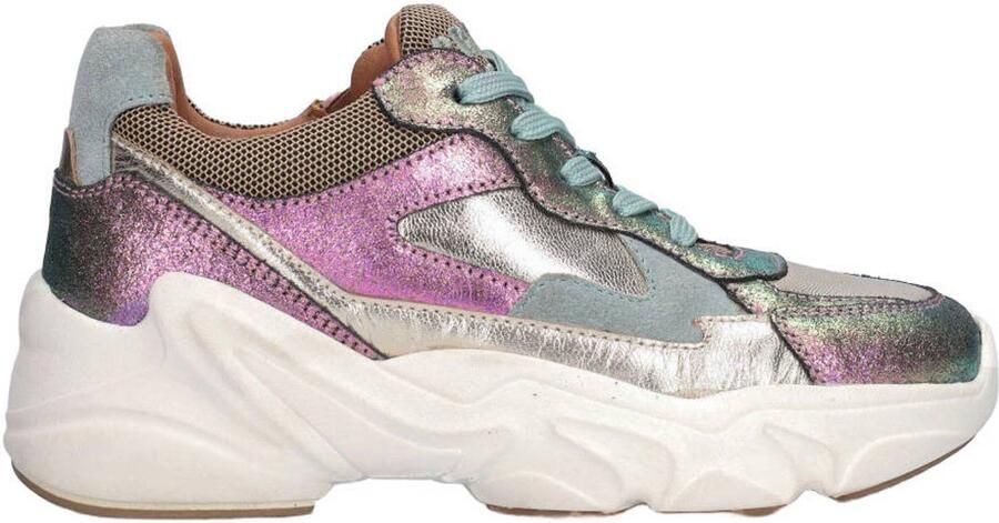 Braqeez leren sneakers meerkleurig Multi Meisjes Leer