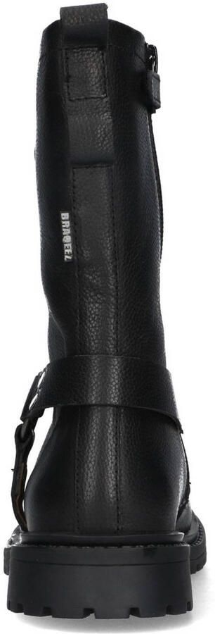 Braqeez 425550-589 Meisjes Chelsea Boots Zwart Leer Ritssluiting - Foto 3