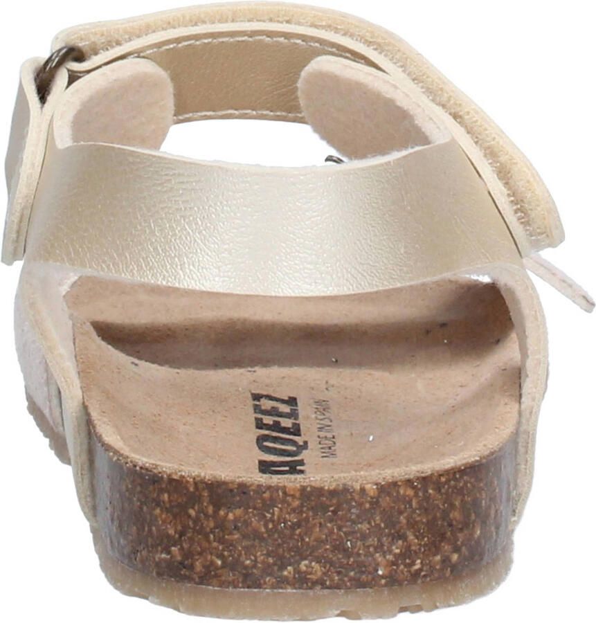 Braqeez 426412-794 Meisjes Platte Sandalen Beige Leer Klittenband - Foto 2