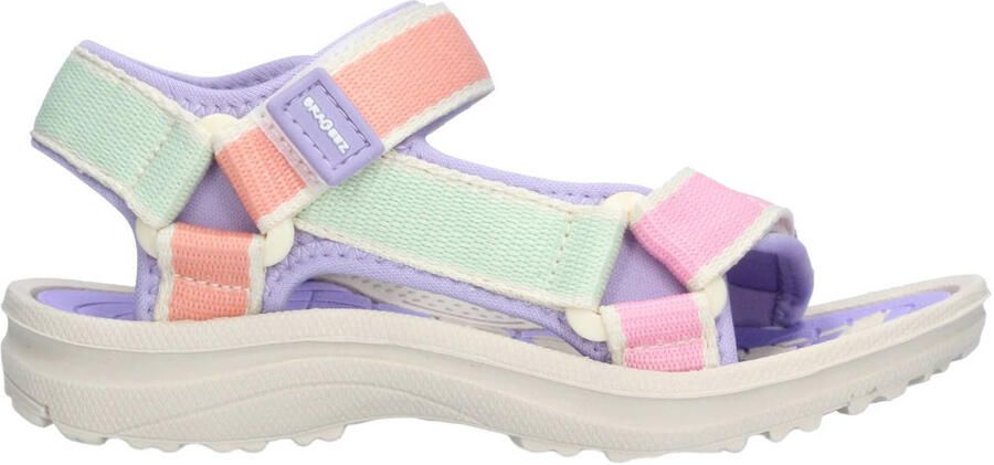 Braqeez sandalen lila roze groen oranje