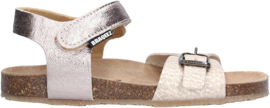 Braqeez sandalen rosé metallic