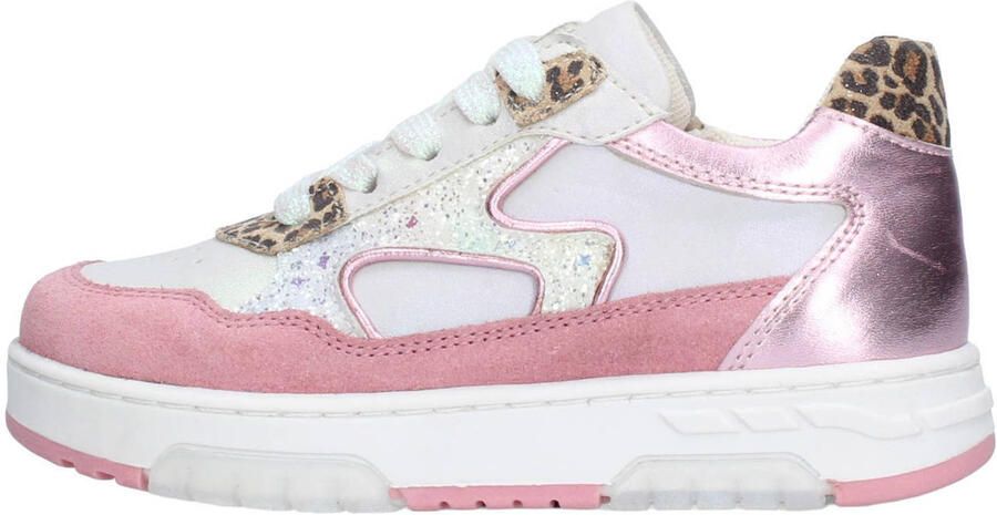 Braqeez 426177-470 Meisjes Lage Sneakers Roze Leer Veters - Foto 3